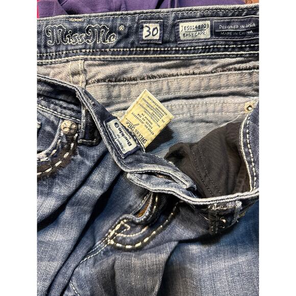 MISS ME JEANS - EASY CAPRI SIZE 30 - Picture 5 of 5